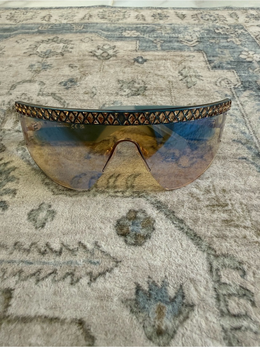 Swarovski shield sunglasses
